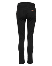 Dolce & Gabbana Black Cotton Skinny Mid Waist Denim Jeans