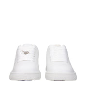 Burberry White Leather Low Tops