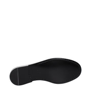 Versace White Leather Slip-On Loafers