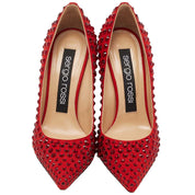 Sergio Rossi Red Calfskin Women Pump