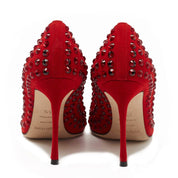 Sergio Rossi Red Calfskin Women Pump