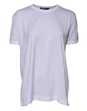 Dolce & Gabbana White Cotton Goodluck 2022 Crew Neck T-shirt