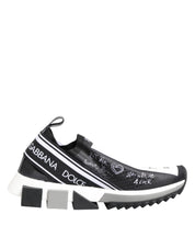 Dolce & Gabbana Black White Sorrento Low Top Sneakers Shoes