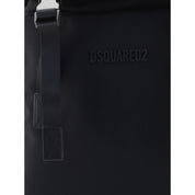 Dsquared² Black Nylon Backpack