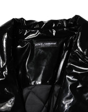 Dolce & Gabbana Polyester Black Quilted Puffer Coat  Jacket