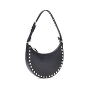 Valentino Garavani Black Calf Leather Bos Taurus Shoulder Bag