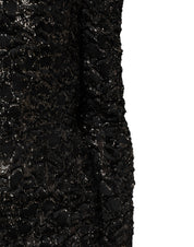 Dolce & Gabbana Black Sequin Bouclé Tweed Sheath Dress