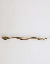 Dolce & Gabbana Gold Brass Red Crystal Spilla Serpente Mens Brooch Pin