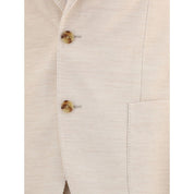 Lardini Beige Cotton Two-Piece Suit