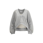The Attico Gray Cotton Sweatshirt
