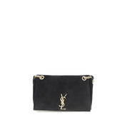 Saint Laurent Black Calf Leather Bos Taurus Shoulder Bag