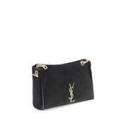 Saint Laurent Black Calf Leather Bos Taurus Shoulder Bag