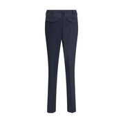 Lardini Blue Fleece Wool Chino Pants