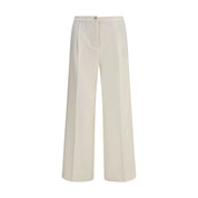 Cruna Cream Polyester Casual Pants