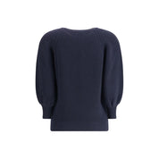 Ella Blue Merino Wool Sweater