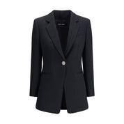 Giorgio Armani Black Polyester Blazer