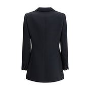 Giorgio Armani Black Polyester Blazer