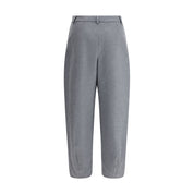 Giorgio Armani Gray Silk Casual Pants