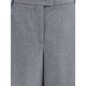 Giorgio Armani Gray Silk Casual Pants