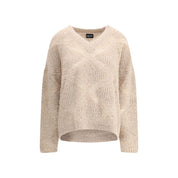 Giorgio Armani Cream Cashmere Cashmere Sweater
