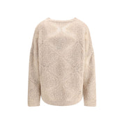 Giorgio Armani Cream Cashmere Cashmere Sweater