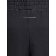 MM6 Black Cotton Joggers (Workout Pants)