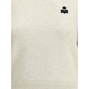 Marant Etoile Cream Cotton Sweatshirt