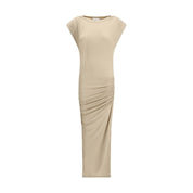 Marant Etoile Beige Modal Casual Dress