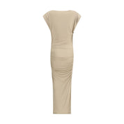 Marant Etoile Beige Modal Casual Dress