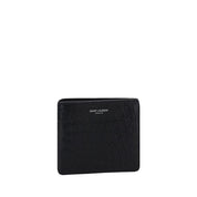 Saint Laurent Black Calf Leather Bos Taurus Wallet