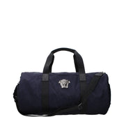 Versace Blue Fabric Luggage And Travel