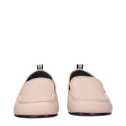 Premiata Pink Leather Slip-On Loafers