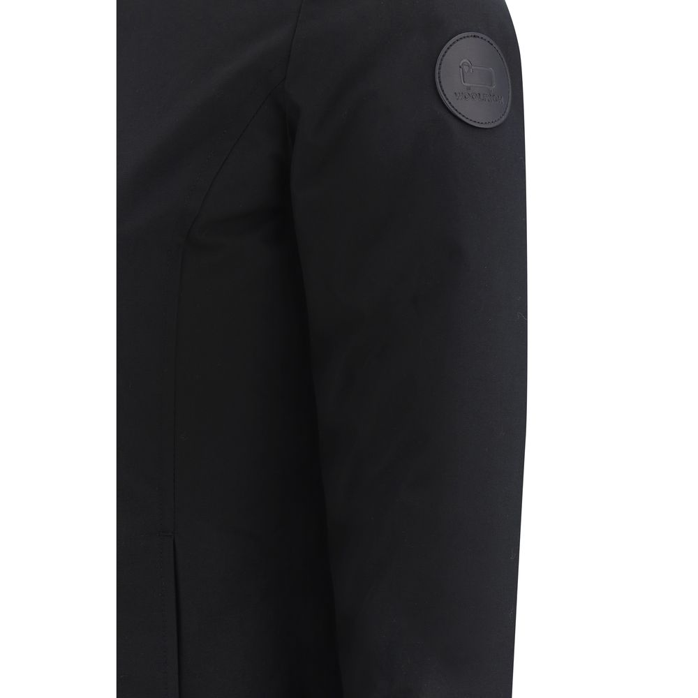 Woolrich Black Nylon Parka