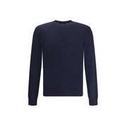 Giorgio Armani Blue Fleece Wool Sweatshirt