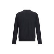 Golden Goose Black Fleece Wool Dress Shirt