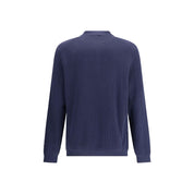 Brunello Cucinelli Blue Cotton Sweatshirt