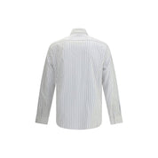 Brunello Cucinelli White Cotton Pattern Shirt