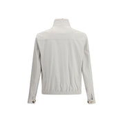 Brunello Cucinelli Gray Polyamide Shell Jacket