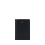 Saint Laurent Black Calf Leather Bos Taurus Wallet