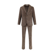Tagliatore Brown Cotton Two-Piece Suit