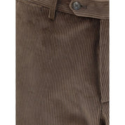 Tagliatore Brown Cotton Two-Piece Suit