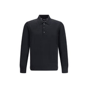 Giorgio Armani Black Fleece Wool Sweatshirt
