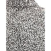 Brunello Cucinelli Gray Alpaca Vicugna Pacos Turtleneck