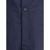 Thom Browne Blue Polyester Shell Jacket