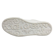 Dolce & Gabbana White Miami Leather Low Top Men Sneakers Shoes