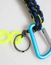 Dolce & Gabbana Multicolor Polyester Tape String DG Logo Keychain Keyring