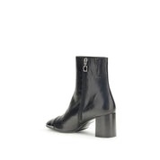 Carel Paris Black Leather Ankle Boots