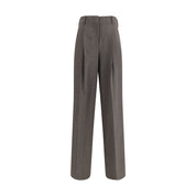 P.A.R.O.S.H. Gray Elastane Dress Pants