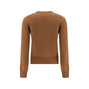 Ami Paris Brown Cashmere Sweatshirt