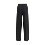 Giorgio Armani Black Silk Casual Pants
